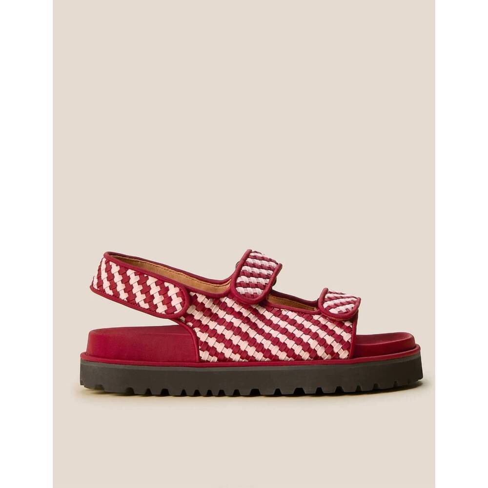 NEW NAGHEDI women's catalina sandal in lychee